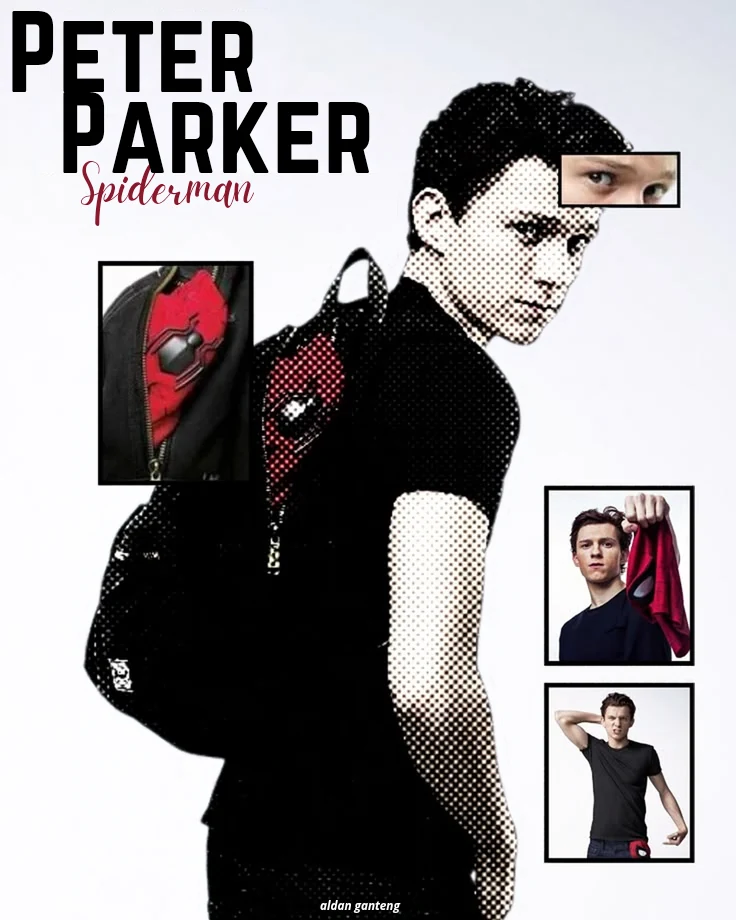 Poster desain Peter Parker Spiderman