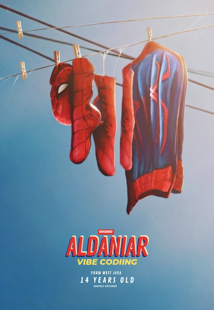 Poster desain Aldaniar Vibe Coding